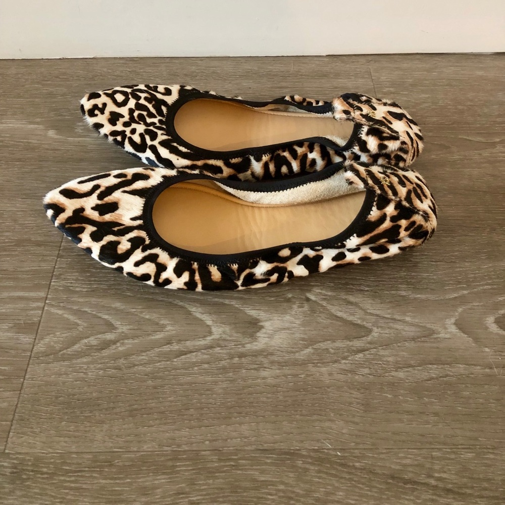 Yosi Samra foldable calf-hair flats NWOT